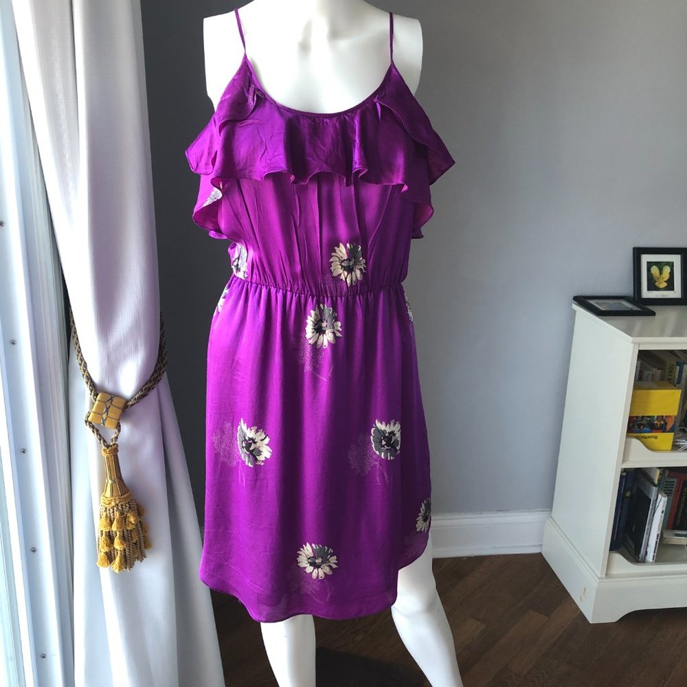 Rebecca Taylor, purple, silk, dress, size 2